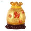 Resin Piggy Bank Money Box Statue Feng Shui Ornament for Bedroom Living Room Decor. 