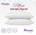 1Pcs Soft Microfiber Standard Pillow (18"x26")/Dimensions(‎45 x 67 x 7 cm)  | Best Quality  Pillow for Better Sleep | Super Soft Head Pillow | Made with Cotton Fabric | Breathable Bed Pillow | White Color | Model MFP 2046 by Pizeon Luxury Linens. 