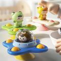 Baby Toys Suction Cup Spinner Toys for Toddlers Bear Hand Fidget Spinner Sensory Toys Stress Relief Baby Games Rotating Rattles. 