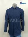 Oxford Cotton Men's Full Sleeve solid color Shirt- Navy Blue Color.