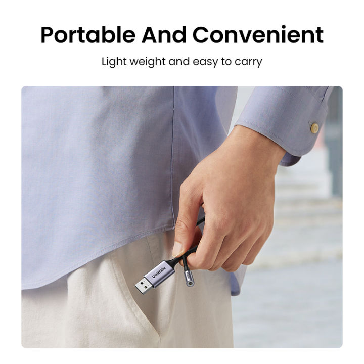 UGREEN%20USB%20to%203.5mm%20Audio%20Jack,%20USB%20A%20Sound%20Card%20Adapter%20Support%20Mic%20TRRS%20Headphone%20DAC%20Chip%20USB%20to%20Aux%20Nylon%20Braided%20Cable%20Compatible%20with%20Windows%20Mac%20Linux%20PC%20Laptops%20PS5%20PS4%20Switch%20Speaker%209.8%20Inch%20-%20Image%206