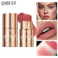 QiBest Cross Border Silky Blush Stick Brightening Pigmented Blush Stick Rouge Pen Blush Bar Cream Blush Stick. 
