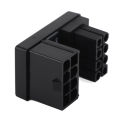 GPU 180 Degree Angle Power Adapter, 8 Pin GPU U Turn Power Adapter Female To Male for Desktop Graphics Card. 