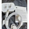 Apple 20 Watt adapter with cable for iphone 14 series 13 series 12 series. 