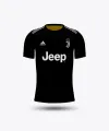 Jeep Juventus Football Jersey Black - Jersey. 