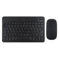 Wireless Keyboard and Mouse Set: Compact Bluetooth Keyboard (Rechargeable) with Matching Mouse. English Ergonomic Design for a Comfortable Experience on iPad, Tablets, Phones, Laptop, Android, iOS, and Windows. 
