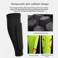1pc Honeycomb Soccer Shin Guards Football Shields Sports Legging Shinguards Leg Sleeves Protective Gear Shank Protector.