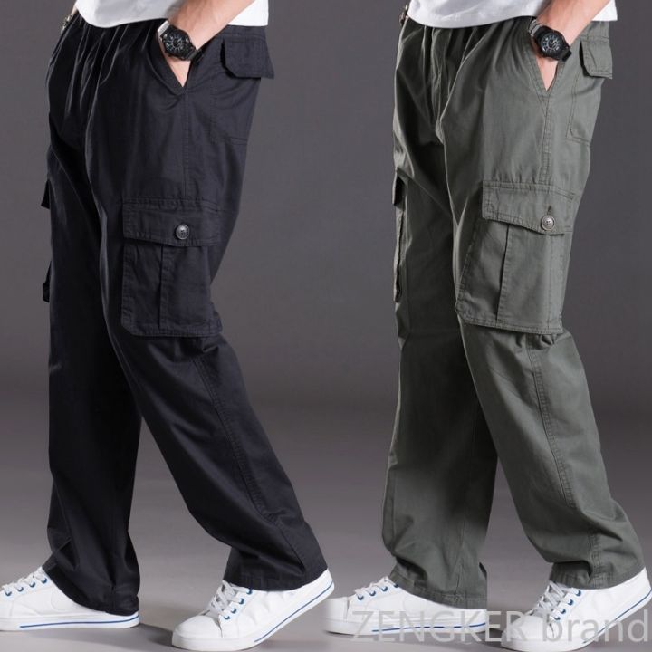 Spring%20and%20summer%20thin%20section%20casual%20pants%20men%20plus%20size%20multi-pocket%20men's%20trousers%20oversize%20pants%20overalls%20men's%20elastic%20-%20Image%204