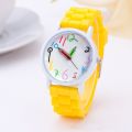 Fashion children kids Arabic numerals pencil analog display quartz wrist watch. 