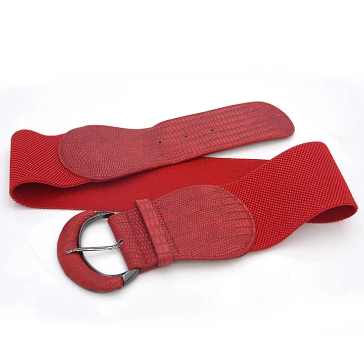 Womens%20Ladies%20Faux%20Leather%20Wide%20Stretch%20Elastic%20Buckle%20Cinch%20Waist%20Wide%20Belts%20Stylish%20Gift%20GJCUTE%20-%20Image%207