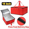 16-Inch Food Delivery Bag Spacious Restaurant Insulated Pizza Bag Delivery Thermal Thermal Organizer for Food Delivery Services Fast Food Chains Catering Businesses Takeaway Restaurants Pizza Delivery. 