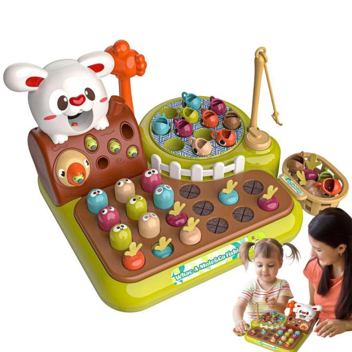 Fishing Game Play Set 4 In 1 Pounding Sensory Toys For Toddlers Fine Motor Skill Training Birthday Gift For Children Kids