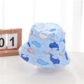 Summer New Baby Bucket Hat Cute Cartoon Print Panama Hat For Kids Sun Hat Soft Cotton Children Boys Girls Beach Cap. 