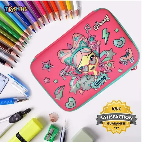 Qitong%20Rainbow%20Dot%203D%20Pencil%20Case%20pencil%20Box%20with%20Compartments%20-%20Kids%20Large%20Capacity%20School%20Supply%20Organizer%20Students%20Stationery%20Box%20-%20Girls%20Boys%20Pen%20Pouch%20-%20Image%203