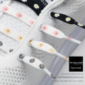 Lsgs New Sakura shoelaces flat Little Daisies shoe laces high-top canvas sneakers shoelace AF1 laces shoe strings 100/120/140/160cm. 