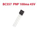 BC557 Bipolar (BJT) Transistor PNP 45V 100mA 150MHz 500mW. 