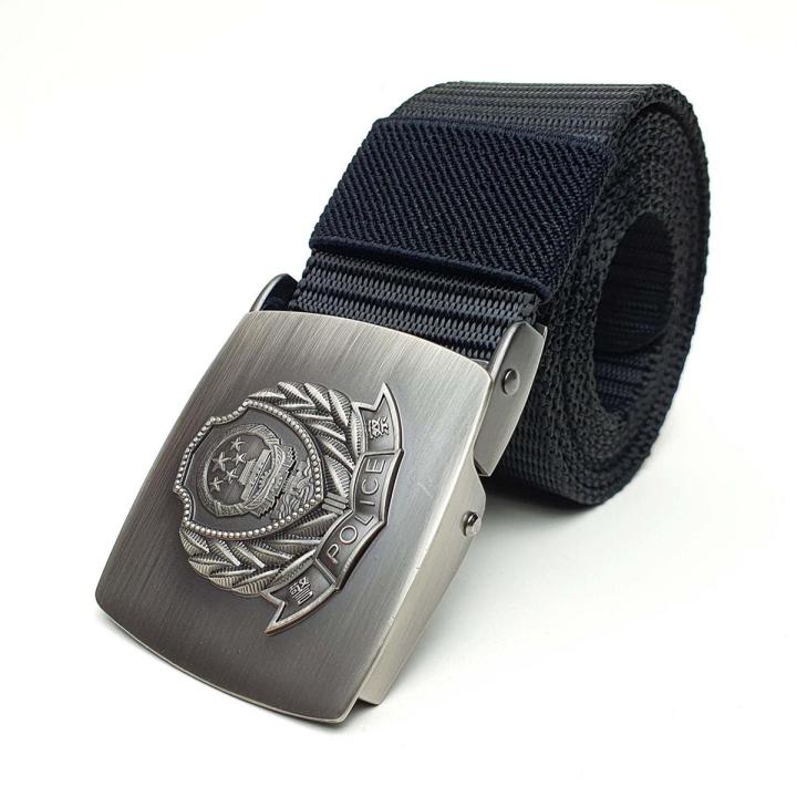 Canvas Hot Tactical Casual Metal Buckle Belts Men's Fashion Wild China Thicken Long Cloth Belts Male Knitted Waistband Ceintures Polyester