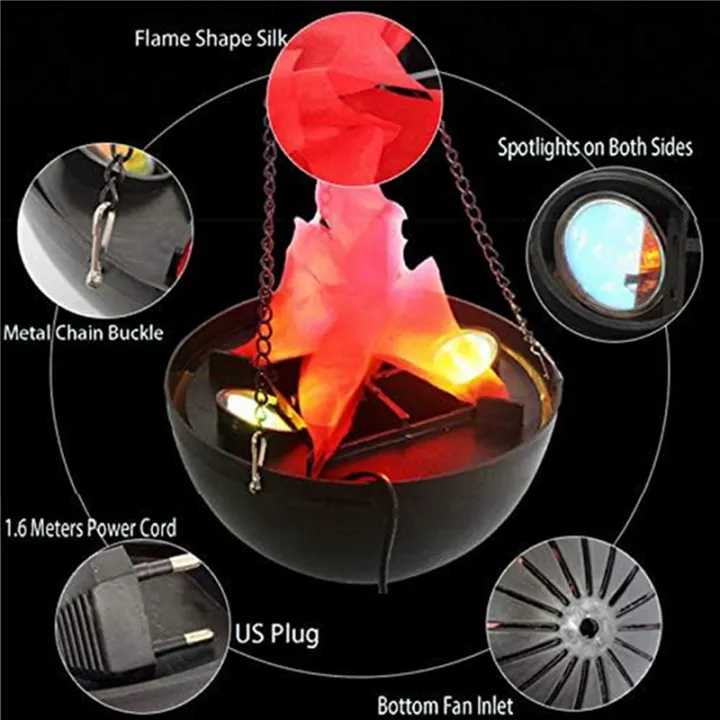 PDTYMWNG%202X%203D%20Fake-Fire%20Light,Hanging%20LED%20Flame%20Light,Artificial%20LED%20Silk%20Flame%20Stage%20Effect%20Light%20Realistic%20Campfire%20Lamp%20Prop%20-%20Image%202