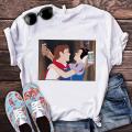 Kawaii Disney Princess Aesthetic Y2K T Shirt Women Dark Snow We Grunge Tshirt Graphic Vintage Cute Anime T-shirt Female. 