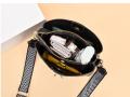 Wide Strap 2023 PU Leather Women bucket Handbags Fashion Brand Designer Lady's Shoulder Crossbody Handbag Female Bags. 
