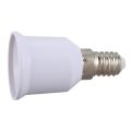 10 Pcs E14, E27 Adapter Base Screw LED Light Bulb Bulb Socket Converter, White. 