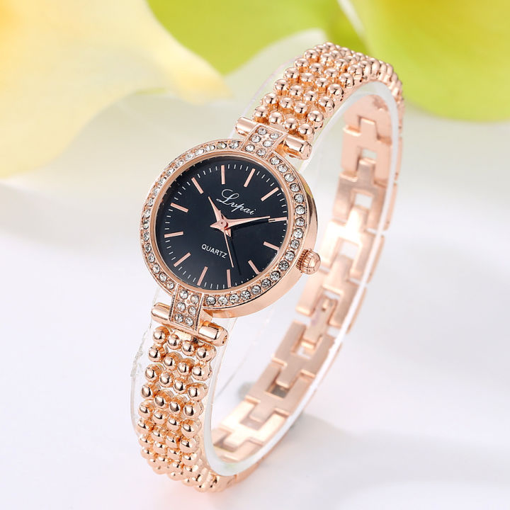 Fopul%20Mall%20Rose%20Gold%20Women's%20Quartz%20Bracelet%20Watch%20with%20Diamond-Set%20Dress%20Design,%20Perfect%20Gift%20for%20Women%20-%20Image%203