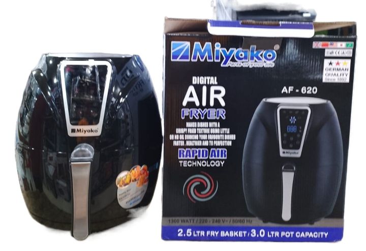 Miyako Digital Electric Air Fryer | Model : AF-620 | 2.5 Ltr Fry Basket | 3.0 Ltr Pot Capacity