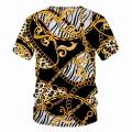 3d T -Shirt Chain series Tshirts Men Women Children Short Sleeve Cool Tees Fashion Casual Summer Boy Girl Kids Streetwear Tops.