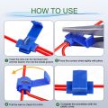 10/140PCS Quick Splice Disconnect Wire Connectors Kit Solderless Joint Cord Terminal Electrical Cable Connection 22-10 Awg Gauge. 
