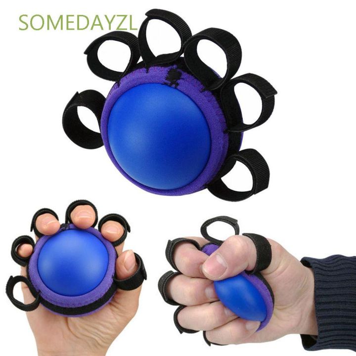 SOMEDAYZL Fitness Hand Grips Hemiplegia Finger Exerciser Grip Ball Stroke Exercise Rubber Elderly Strength Recovery Training Finger Trainer/Multicolor