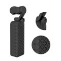 PULUZ 2 in 1 Diamond Texture Soft Silicone Cover/ Case Set for DJI OSMO Pocket- Premium Quality Soft Silicone Case for DJI OSMO Pocket (Black Color)- Only Case. 