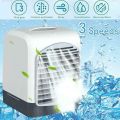 AD-Portable Mini Desktop Air Conditioner USB Small Fan Cooling Humidifier Aromatherapy Air Cooler With Ice Water Tank.