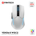 FANTECH WGC2 VENOM II 2.4G Wireless Gaming Mouse Pixart 3212 2400DPI RGB Rechargeable Mouse Ergonomic Mice For Laptop PC BLACK. 