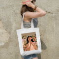 Indispensable -Quality And Durablity -Fashionable Tote Canvas Bag For University / Ladies Fabric Hand Bag With Zipper- Innovative. 