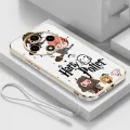 OPPO Reno 12F 5G Reno12F Fashion Harry Potter Wand Phone Case Square Edge Pattern Casing Plated Phone Shell. 