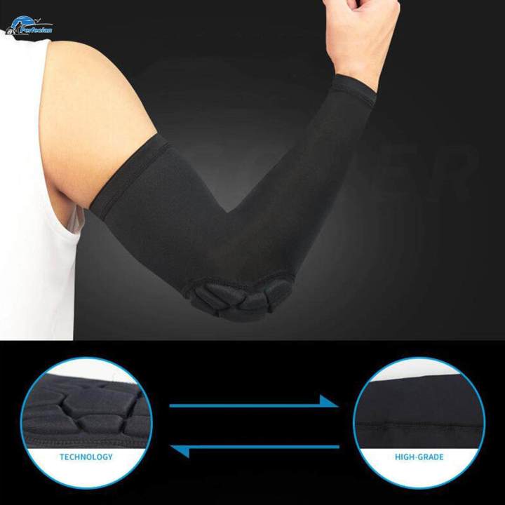 1%20Piece%20Padded%20Arm%20Sleeve,%20Compression%20Arm%20Sleeve%20w/%20Elbow%20Pad%20for%20Football,%20Volleyball,%20-%20Image%203