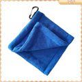 [Lslhj] Golf Ball Cleaning Towel Wipe Cloth Club Head Cleaner with Hanging Buckle for Equipment. 