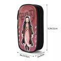 Kamado Nezuko Demon Slayer Pencil Cases Anime Pencilcases Pen Box for Student Large Storage Bag School Supplies Gift Stationery.