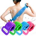 Silicone Body Brush Belt Scrubber – Double-Sided Shower Strap for Back Cleaning & Massaging | Unisex, Multicolor.