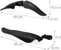 Bicycle Mudguard Set. Front Rear Mountain Bike Mud Guard MTB Mudguard Black For Bicycle Bike. 