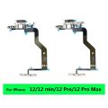 NEW Repair Side Power ON/OFF Key Flex Cable For IPhone 11 12 Pro Max 12 mini Volume Switch Button Ribbon. 