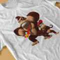 Country Returns O Neck TShirt Donkey Kong Game Pure Cotton Basic T Shirt Men Clothes Individuality Fluffy Hot Sale.
