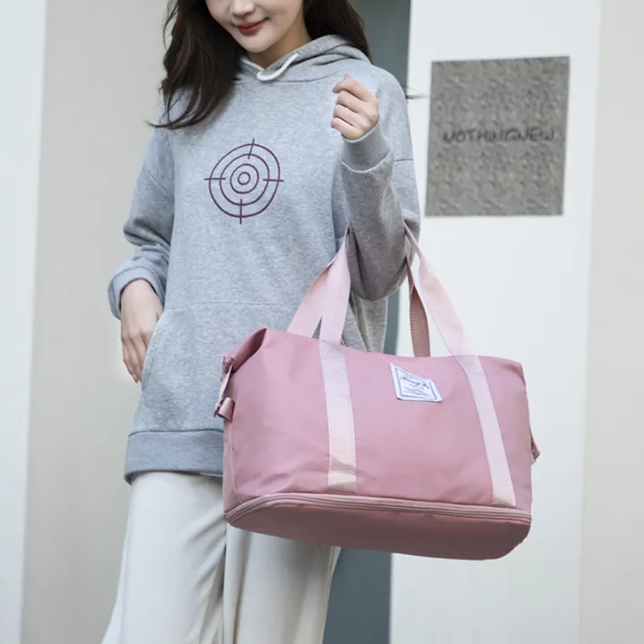 New%20Folding%20Storage%20Travel%20Bag%20Portable%20and%20Fashion%20Gym%20Bag%20Expandable%20Large%20Capacity%20with%20Shoe%20Compartments%20Nylon%20Luggage%20Bag%20-%20Image%204