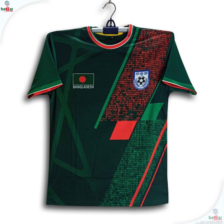 Bangladesh Fan Short Sleeve Football Jersey For Man - B-d Half Sleeve T Shirt - Bangladesh Fan Football Jersey 2026-27
