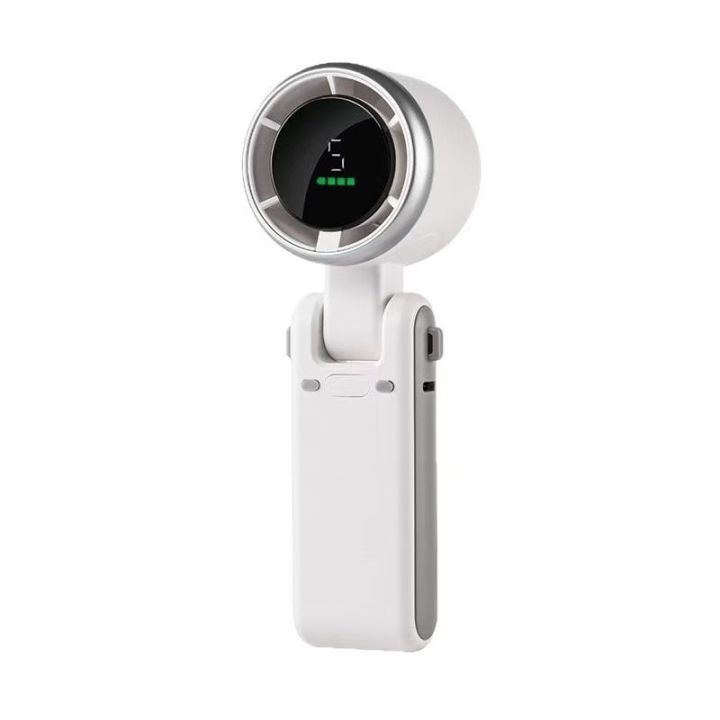 Folding%20High-Speed%20Handheld%20Turbo%20Fan%20Rechargeable%20Portable%20Mini%20Fan%20with%20Digital%20Display%205%20Speed%20Type-C%20Charging%20%7C%20Saifonix%20BD%20-%20Image%203