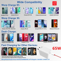 OnePlus Warp Charge 65W Power Adapter with Type-C Cable (Official) OnePlus Nord 2 5G/9 Pro/9RT/9/9R/8T+ 5G/8T,10V 6.5A Warp65 OnePlus Fast Wall Charger Adapter with 3.3ft USB C Warp Charger Cable. 