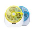 Lithium rechargeable mini table fan with LED light -1880.