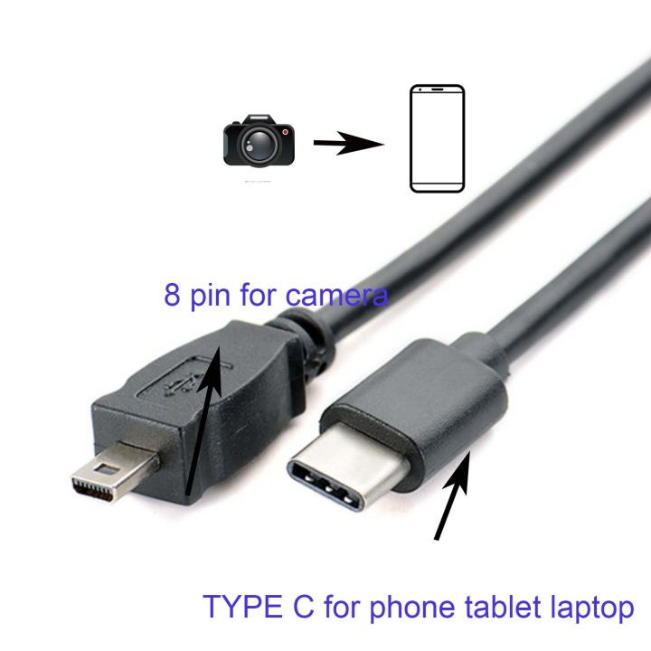 TYPE C OTG CABLE FOR Sony Alpha DSLR-A700 A200 A350 A900 S650 S700 S750 S780 camera to phone edit picture video