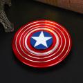 Captain America Shield Metal Tri-Spinner Fidget Hand Finger Spinner Stress Reducer Toy. 