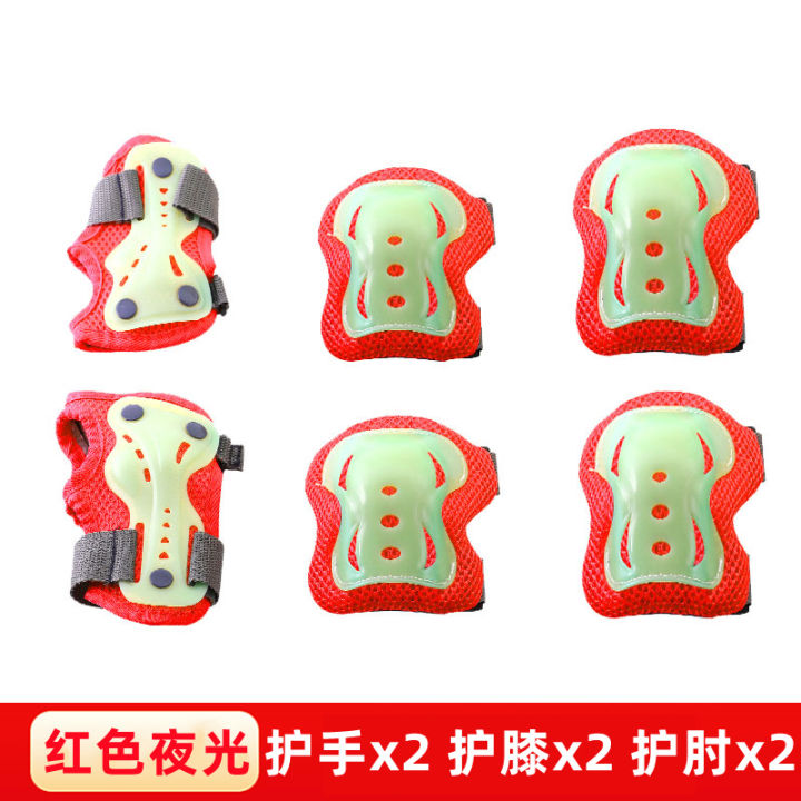 Glow-in-the-dark%20protective%20gear,%20children's%20roller%20skating%20helmet,%20protective%20gear,%20skateboarding,%20cycling%20sports,%20small%20children's%20balance%20bike,%20knee%20pads,%20fluorescent%20-%20Image%206